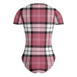 Tartan Womens Soft Short Sleeve Bodysuit - FREE p&p Worldwide