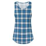 Ladies Strathclyde Blue Tartan Vest Top - Free p&p Worldwide
