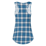 Ladies Strathclyde Blue Tartan Vest Top - Free p&p Worldwide