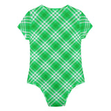 Tartan Womens Soft Short Sleeve Bodysuit - FREE p&p Worldwide