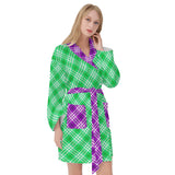 HD Tartan Women's Bathrobe - Free p&p Worldwide