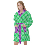 HD Tartan Women's Bathrobe - Free p&p Worldwide