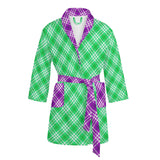 HD Tartan Women's Bathrobe - Free p&p Worldwide