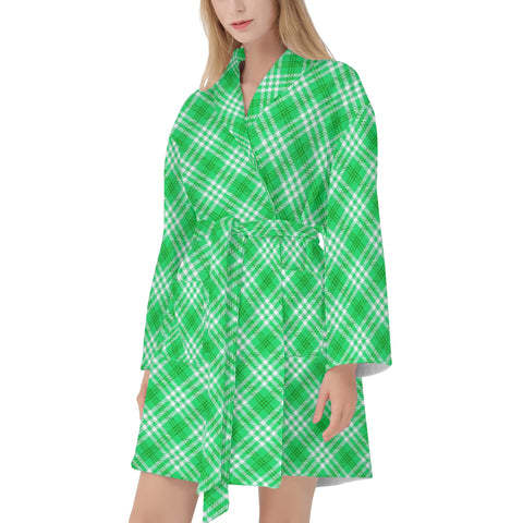 HD Tartan Women's Bathrobe - Free p&p Worldwide