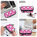 HD Tartan 3-Layer Pencil Case - FREE p&p Worldwide