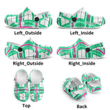 Iona Sky Tartan - Kids Clogs - FREE p&p Worldwide