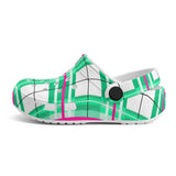 Iona Sky Tartan - Kids Clogs - FREE p&p Worldwide