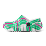 Iona Sky Tartan - Kids Clogs - FREE p&p Worldwide