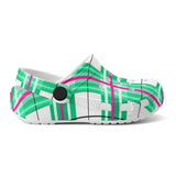 Iona Sky Tartan - Kids Clogs - FREE p&p Worldwide