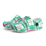 Iona Sky Tartan - Kids Clogs - FREE p&p Worldwide