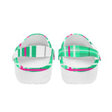 A HD TARTAN Green - Ladies TARTAN SOFT SANDALS - FREE P&P WORLDWIDE
