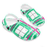 A HD TARTAN Green - Ladies TARTAN SOFT SANDALS - FREE P&P WORLDWIDE