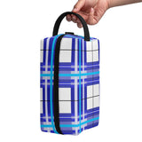 Cumbrae Sky Tartan - Travel Cosmetic Bag - FREE P&P Worldwide