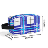 Cumbrae Sky Tartan - Travel Cosmetic Bag - FREE P&P Worldwide