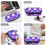 HD Gigha Sky Tartan - 3-Layer Pencil Case - Free p&p worldwide
