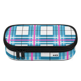 HD Bute Sky Tartan - 3-Layer Pencil Case - Free p&p worldwide