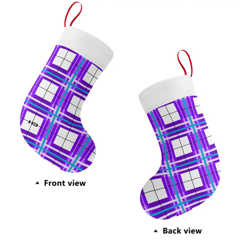 HD Gigha Sky Tartan Christmas Stocking - Free p&p Worldwide