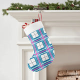 HD Islay & Bute Sky Tartan Christmas Stocking - Free p&p Worldwide