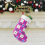 HD Islay & Bute Sky Tartan Christmas Stocking - Free p&p Worldwide
