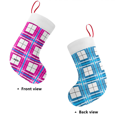 HD Islay & Jura Sky Tartan Christmas Stocking - Free p&p Worldwide