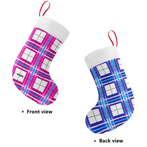 HD Islay & Cumbrae Sky Tartan Christmas Stocking - Free p&p Worldwide