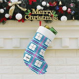 HD Bute Sky Tartan Christmas Stocking - Free p&p Worldwide