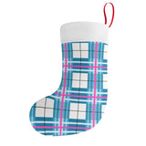 HD Bute Sky Tartan Christmas Stocking - Free p&p Worldwide