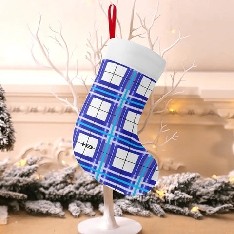 HD Cumbrae Sky Tartan Christmas Stocking - Free p&p Worldwide