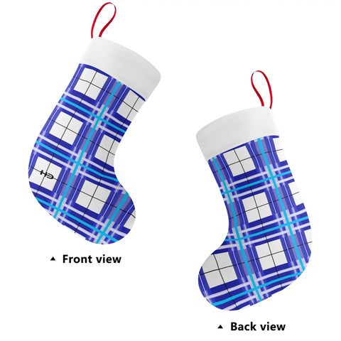 HD Cumbrae Sky Tartan Christmas Stocking - Free p&p Worldwide