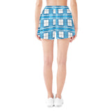 HD Jura Sky Tartan - Women's Casual Beach Shorts - Free p&p Worldwide
