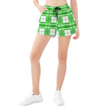 HD Colonsay Sky Tartan - Women's Casual Beach Shorts - Free p&p Worldwide