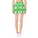 HD Colonsay Sky Tartan - Women's Casual Beach Shorts - Free p&p Worldwide