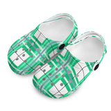dHD Tartan Colour Mix - Kids Clogs - FREE p&p Worldwide