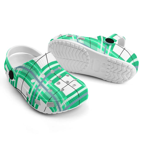 dHD Tartan Colour Mix - Kids Clogs - FREE p&p Worldwide