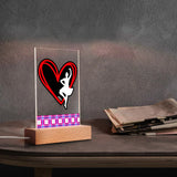 Highland Dancer LED Acrylic Night Light and Wooden - FREE P&P Worldwide