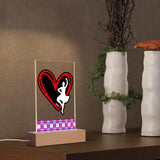 Highland Dancer LED Acrylic Night Light and Wooden - FREE P&P Worldwide