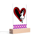 Highland Dancer LED Acrylic Night Light and Wooden - FREE P&P Worldwide