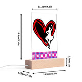 Highland Dancer LED Acrylic Night Light and Wooden - FREE P&P Worldwide