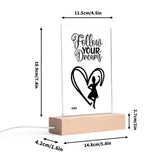 Highland Dancer LED Acrylic Night Light and Wooden - FREE P&P Worldwide