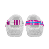 Islay Sky Tartan Fur Lined Adults Clogs - Free P&P Worldwide