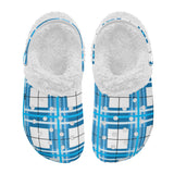 Jura Sky Tartan Fur Lined Adults Clogs - Free P&P Worldwide