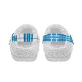 Jura Sky Tartan Fur Lined Adults Clogs - Free P&P Worldwide