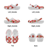 Tartan Fur Lined Adults Clogs - Free P&P Worldwide