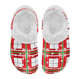 Tartan Fur Lined Adults Clogs - Free P&P Worldwide
