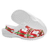Tartan Fur Lined Adults Clogs - Free P&P Worldwide
