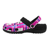 Islay Sky Tartan Fur Lined Adults Clogs - Free P&P Worldwide