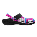 Islay Sky Tartan Fur Lined Adults Clogs - Free P&P Worldwide