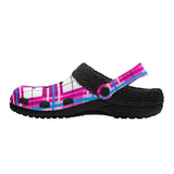 Islay Sky Tartan Fur Lined Adults Clogs - Free P&P Worldwide