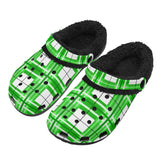 Colonsay Sky Tartan Fur Lined Adults Clogs - Free P&P Worldwide