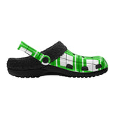 Colonsay Sky Tartan Fur Lined Adults Clogs - Free P&P Worldwide